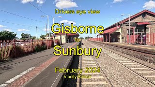 Drivers eye view Gisborne to Sunbury VL Feb 2024 [upl. by Levon222]