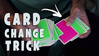 Change the COLOR of a playing card  MAGIC TUTORIAL [upl. by Ayaladnot692]