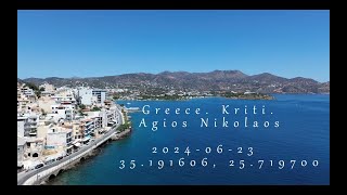 Graikija Kreta Agios Nikolaos miestas [upl. by Fawnia]