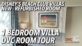 Tour a Refurbished 1Bedroom Deluxe DVC Villa at Disneys Beach Club [upl. by Aicilaana]