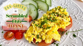 Creamy Scrambled Egg Toast [upl. by Dam]