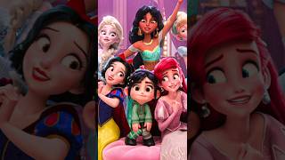 Vanellope Meets The Disney Princesses  WreckIt Ralph 2 shorts [upl. by Aisset]