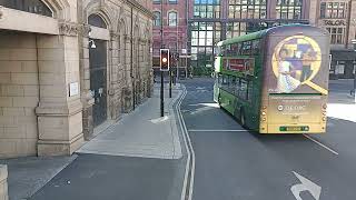 Transdev Aireline 60A Leeds to Shipley Then Keighley Wright Eclipse Gemini Volvo B7TL 2759 PJ05 ZWF [upl. by Ellak]