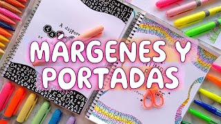 MÁRGENES para CUADERNOS y PORTADAS con TÍTULOS LARGOS🌜BORDES para CARÁTULAS y APUNTES BONITOS [upl. by Lordan237]