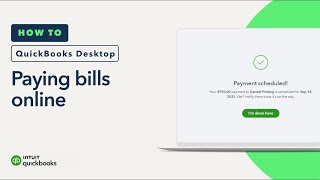 How to pay bills online with QuickBooks Desktop [upl. by Erreipnaej44]