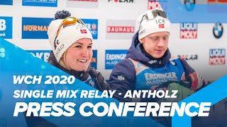 Antholz 2020 Single Mix Relay Press Conference [upl. by Georgeanne]