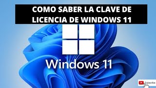 VERIFICA la fecha de CADUCIDAD de tu LICENCIA de WINDOWS 11 [upl. by Ecniv]