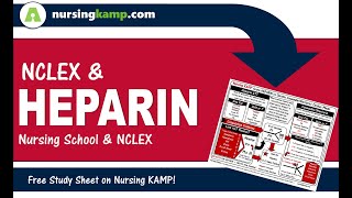 What is Heparin Drip and NCLEX PTT Nursing KAMP Protamine sulfate 2020 [upl. by Valentin]