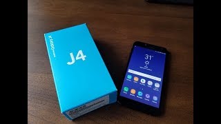 Samsung Galaxy J4 2018 Unboxing And First Look [upl. by Maice930]