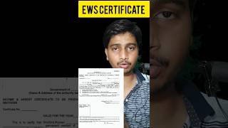 EWS CERTIFICATE KAISE BANAYE ONLINE  ELIGIBILITY DOCUMENTS REQUIRED [upl. by Ynaffat]