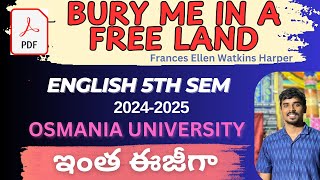 Bury me in a free land by Francis ellen Watkins Harper summary easy explanation [upl. by Anitra]