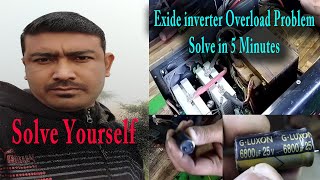 Exide Inverter overload problem  Exide inverter Repair Exideinverteoverloadproblem [upl. by Pirbhai527]