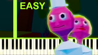 DAISY BELL SONG  EASY Piano Tutorial [upl. by Akimahc]