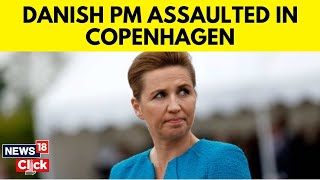 Danish Pm Mette Frederiksen Attacked In Copenhagen Man Arrested  G18V  World News  News18 [upl. by Alphonsa]