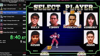 SNES Mighty Morphin Power Rangers The Movie  Normal Morph Speedrun 2955 [upl. by Anileve]