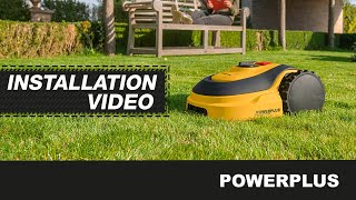 POWERPLUS  How do I install my robot mower [upl. by Lotti]