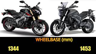 Bajaj Dominar 400 Vs Bajaj Pulsar NS400Z specs top speed features dominar250 [upl. by Elata78]