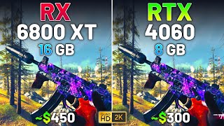 RX 6800 XT vs RTX 4060  Test in 12 Games in 2024 [upl. by Irakuy]