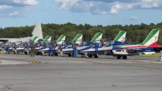 Frecce Tricolori Arrive at SBY for the 2024 Ocean City Air Show [upl. by Habas]