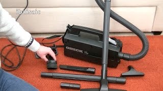 Oreck XL Compact Canister Vacuum Unboxing amp First Look [upl. by Ringo459]