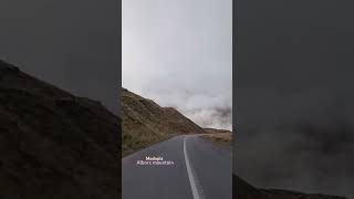 Alborz mountain foggy cloudy moody road to unknown lands🤩🤩my Tranquility base iran [upl. by Eyak]