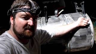 How to build a Double Barrel Smoker  Part 5  Installing the Vogelzang Hardware [upl. by Suilienroc]