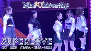 NiziU「SUPERLOVE」LIVE Performance  NiziU Fan Meeting with U 2024 NiziquotUquotniversity FANCAM  Review [upl. by Eirellam]