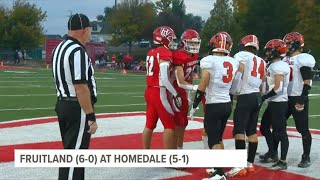 Highlights Homedale upsets Fruitland 2928 in 4A rivalry bout [upl. by Lleryd]