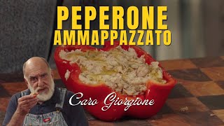 Peperone crudo ripieno di tonno capperi e alici [upl. by Prestige518]