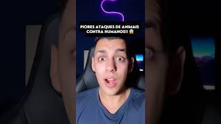 PIORES ATAQUES de ANIMAIS CONTRA HUMANOS 😱 curiosidades edusouzzav [upl. by Rayle795]