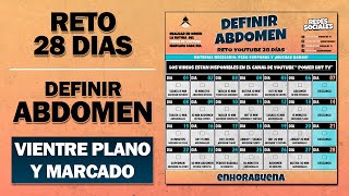 ¿Cómo lograr un ABDOMEN PLANO y MARCADO — RETO ABDOMINALES en CASA ¡¡28 DÍAS [upl. by Alamat]