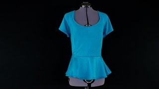 How to Sew a Shirt Peplum [upl. by Lladnik456]