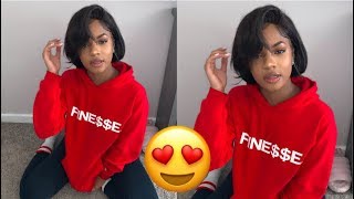 How I Style This Bob ❤️  Ali UNice Hair [upl. by Nelak]