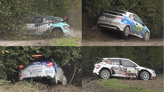 Rallye du Condroz 2021  Day 1  Many Crash  Slippery corner  Pure Sound [upl. by Griffith]