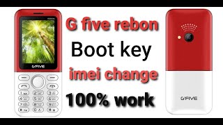 g five rebon boot key imei change easy way [upl. by Hsetirp]