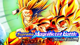 Todas As Missões Supreme Magnificent Battle Stages 4 e 5 DBZ Dokkan Battle [upl. by Eetsirhc]