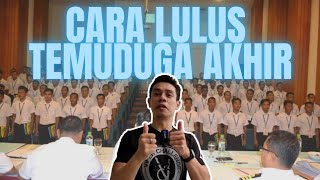 CARA NAK LULUS PEMILIHAN AKHIR UNTUK TEMUDUGA TENTERA [upl. by Marilee763]