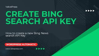 How to get Bing news search API key [upl. by Chrissy]