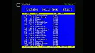 B1  SFB  Teletext Fluginformationen  vom 08041995 [upl. by Bigod]