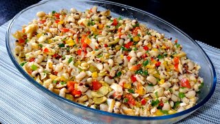 Salada de feijão fradinho com bacalhau  Especial de ano novo  Arriscando na cozinha [upl. by Einomrah528]