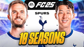 I Takeover Tottenham Hotspur for 10 Seasons in FC25 [upl. by Wittenburg]