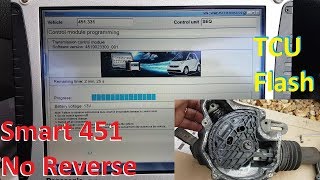 Smart Fortwo 451 not engaging reverse TCU programming and relearning [upl. by Euqinu]