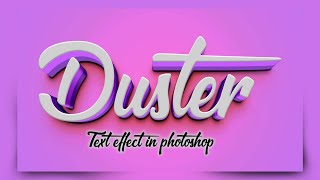 Editable 3D Text Effect in Photoshop Tutorial Easy amp Step By Step 01 [upl. by Steady]