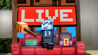 Playing The NEW BEST Minecraft Bedrock Server LIVE Ending When I Get Raided [upl. by Bollen]