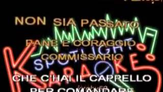 Pane e coraggio Ivano Fossati Karaoke [upl. by Llertnauq]