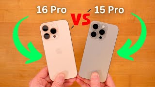 iPhone 16 Pro vs iPhone 15 Pro SIZE DIFFERENCE  Dont Make A Mistake  FULL Comparison [upl. by Frangos]