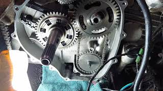 Pt4 Hisun 500 UTV new cam chain new oil pump chain [upl. by Natividad]