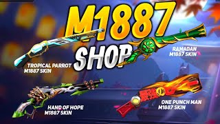 Tropical Parrot M1887 Return  M1887 New Skin New m1887 Skin free fire  Free Fire New Event [upl. by Hoes490]