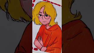 drawing anime girl with glasses✨✨ youtubeshorts drawing [upl. by Aneleiram]