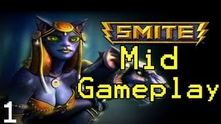 Smite Challenge Bastet Mid  Ep 1  WHUT LOL BASTET CANT MID [upl. by Lynnelle]